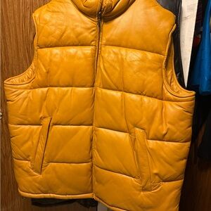 Men's Yellow Puffer Vest